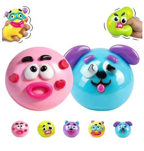 DIY Smushers Squishy Dog Face  - Interactive Squeaky Plush Dog Toy recension och pris