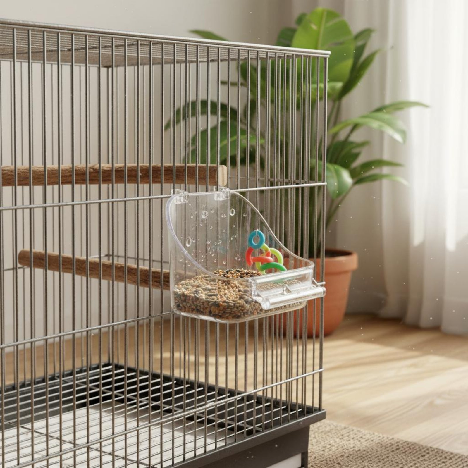 Bird Food Bowl Removable Enclo - Pet Feeders recension och pris