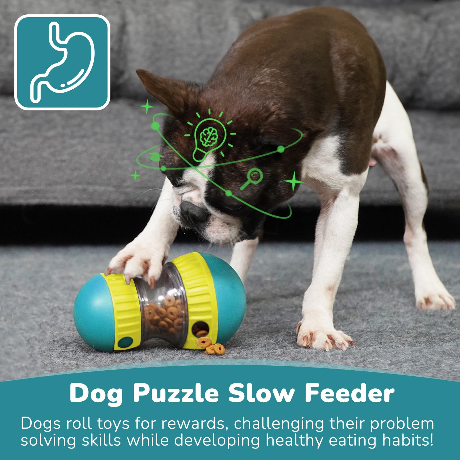 Dog Toys & Adjustable Slow Fee - Dog Puzzle Feeder Toy recension och pris