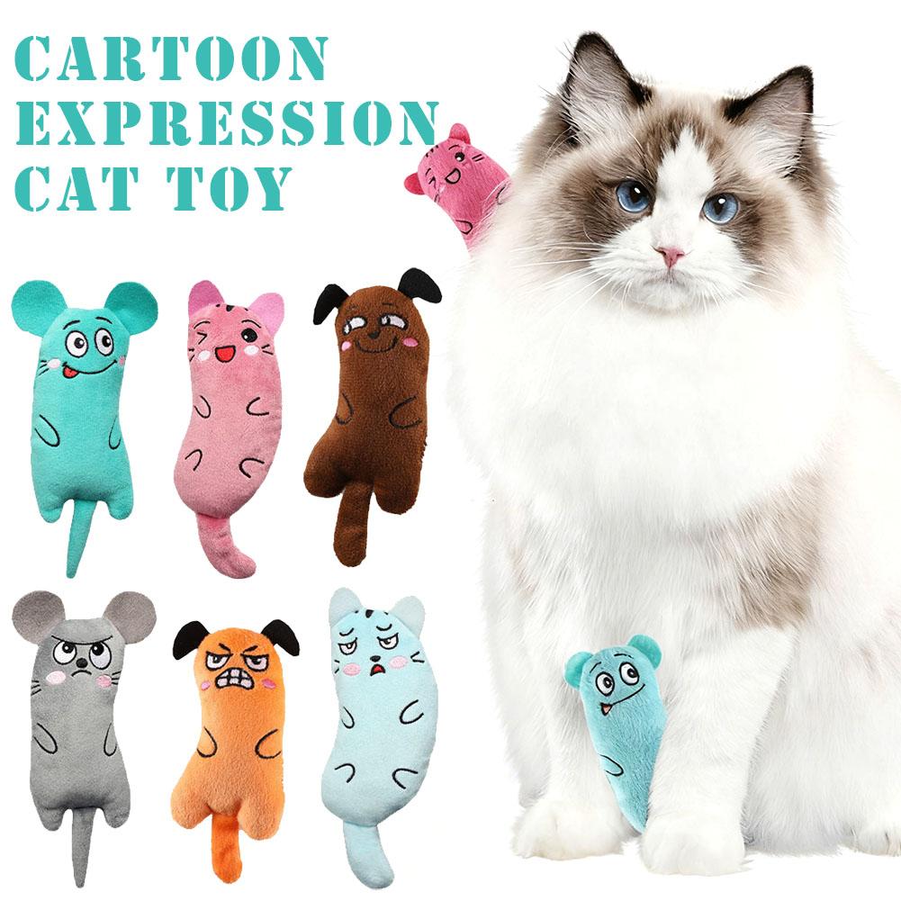Cartoon Expression Cat Toys Pl - Catnip Interactive Plush Mouse recension och pris