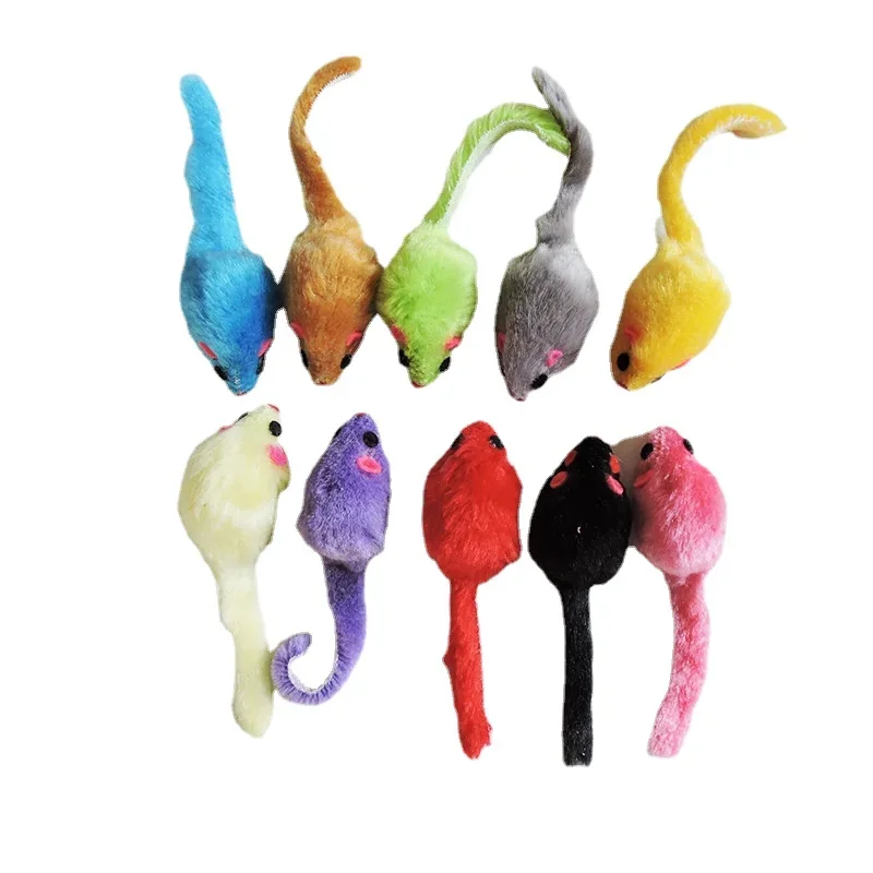 8Pcs furry Plush Cat Toy Soft  - Catnip Interactive Plush Mouse recension och pris