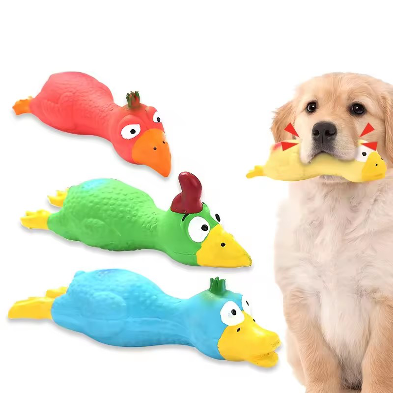 Cute Dog Squeak Toy Latex Chic - Interactive Squeaky Plush Dog Toy recension och pris