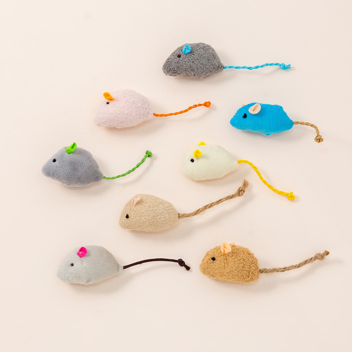 16PCS Interactive Cat Mice Toy - Catnip Interactive Plush Mouse recension och pris