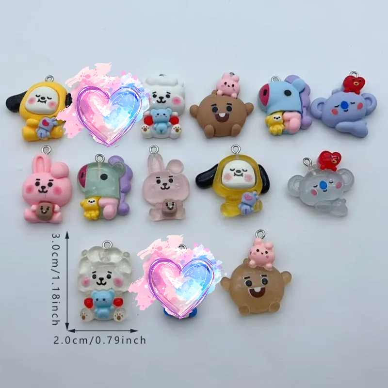 BT21 colorful cartoon resin tr - Dog Toys recension och pris