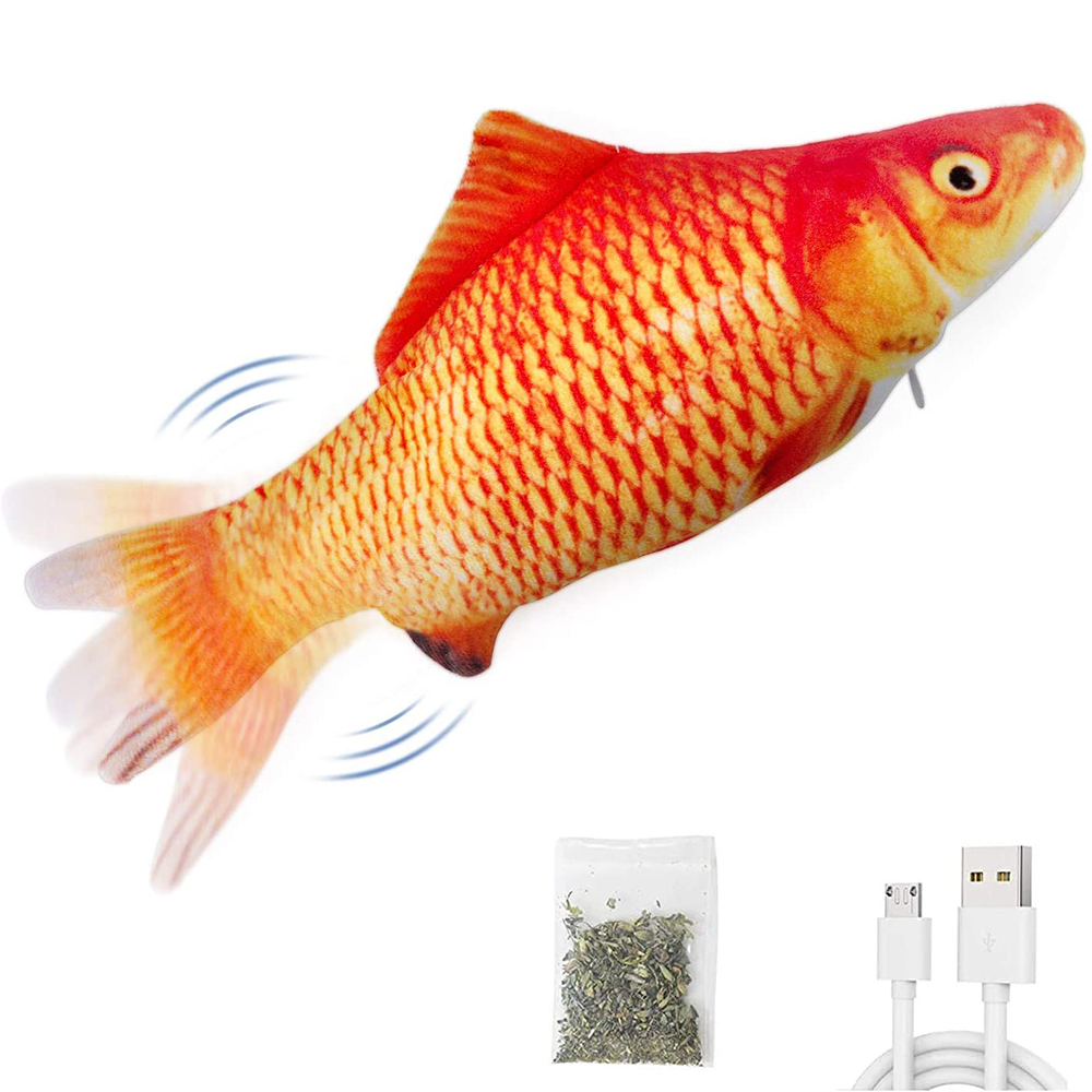 Cat Toys Fish USB Charger Fish - Electric Floppy Fish Dog Toy recension och pris