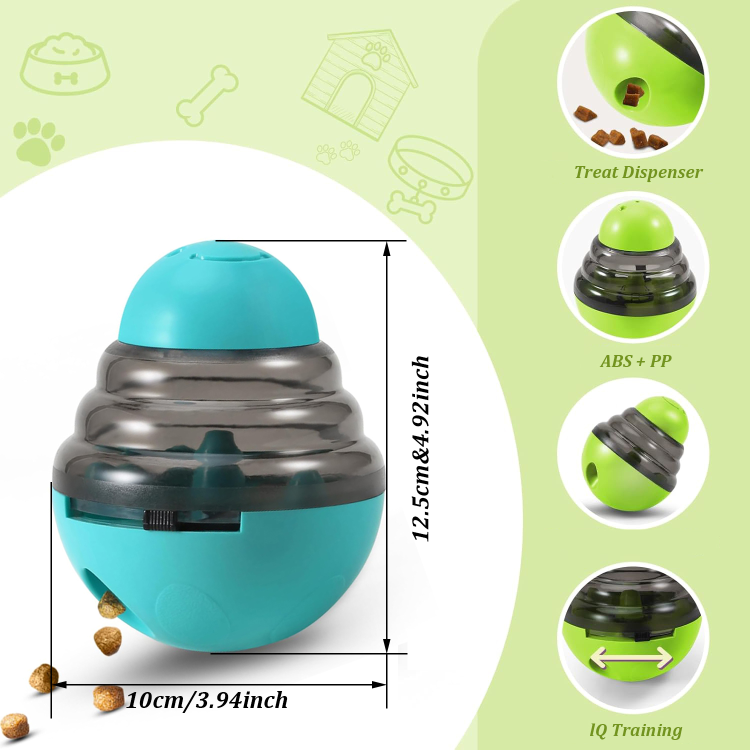 Dog Interactive Food Dispenser - Dog Puzzle Feeder Toy recension och pris