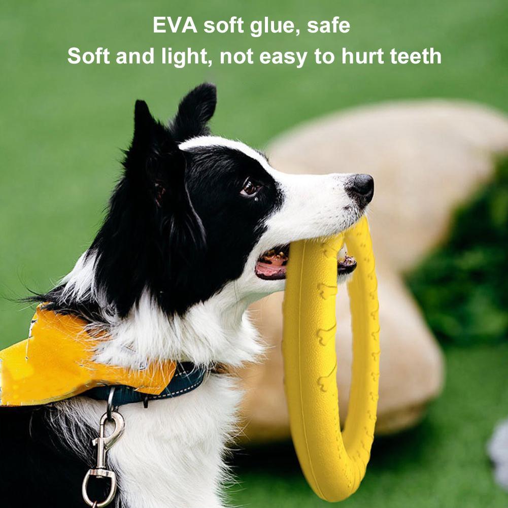 Dog Ring Toys Indestructible C - Interactive Squeaky Plush Dog Toy recension och pris