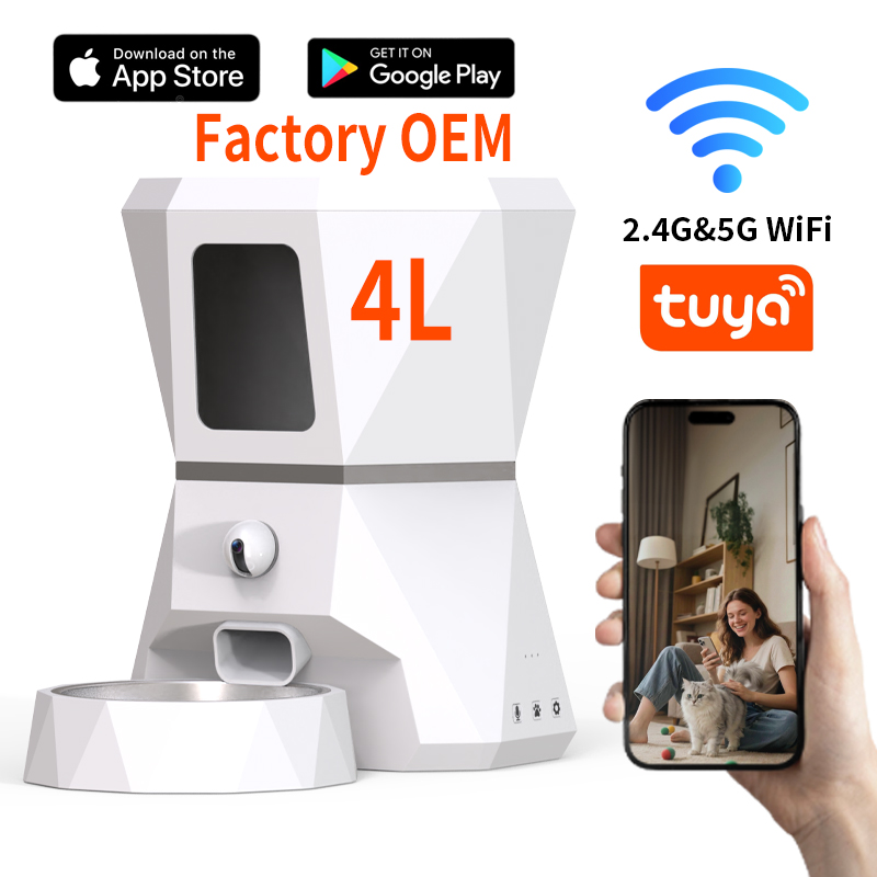 Top-Quality 4L Tuya APP Contro - Pet Feeders recension och pris