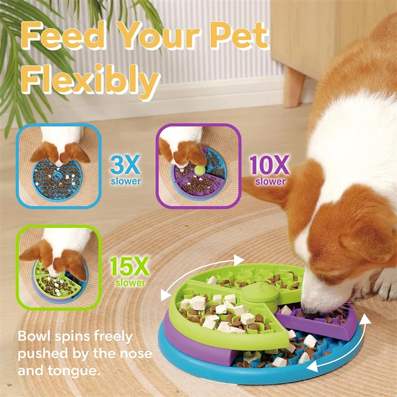 Dog Puzzle Slow Feeder Interac - Dog Puzzle Feeder Toy recension och pris